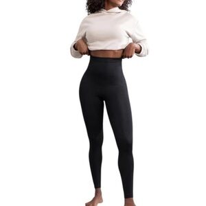 Shapermint Essentials Black High Waisted Shaping Leggings Size M NEW